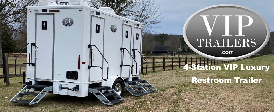 VIP Trailers 4 Station Restroom Trailer